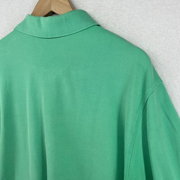 BRICKMANS Shirt XL MARTHAS VINEYARD Polo Golf Performance Pique Cotton Green - Picture 7 of 15